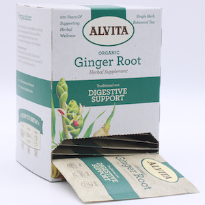 Alvita Organic Ginger Root Tea Herbal Supplement