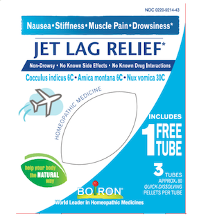 Boiron Jet Lag Relief Pellets Bonus Pack 2+1 Tubes
