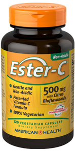 American Health Ester-C 500 mg with Citrus Bioflavonoids 120 vcaps