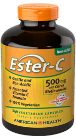 American Health Ester-C 500 mg with Citrus Bioflavonoids 240 vcaps