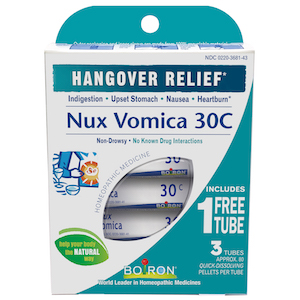 Boiron Nux Vomica 30C Pellets Bonus Pack 2+1 Tubes