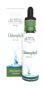 Buried Treasure Chlorophyll Extract Drops Liquid Supplement 50 mg
