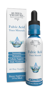 Buried Treasure Fulvic Acid 70+ Trace Minerals Drops Liquid Supplement 2 oz