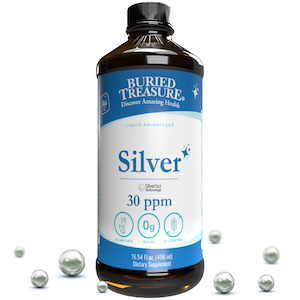 Buried Treasure Silver Solution 30 ppm Nano-Sized Silver Particles