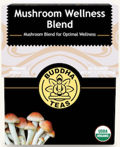 Buddha Teas Mushroom Wellness Blend Organic Herbal Tea