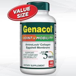 Genacol Joint & Mobility AminoLock Collagen and Eggshell Membrane 180 Caps