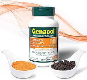 Genacol Turmeric Curcumin AminoLock Collagen with Bioperine