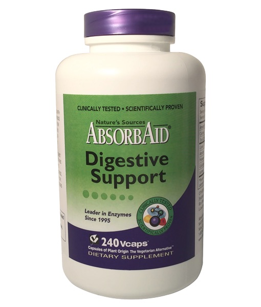 Nature's Sources AbsorbAid Digestive Support 240 vcaps - Click Image to Close