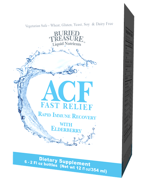 Buried Treasure ACF Fast Relief Travel 6-Pack - Click Image to Close