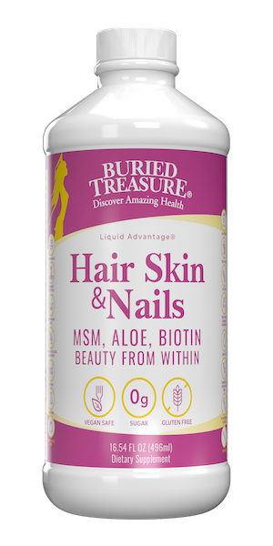 Buried Treasure Hair, Skin And Nails with MSM, Aloe, Biotin - Click Image to Close