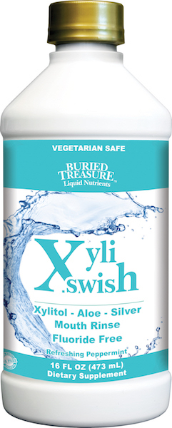 Buried Treasure Xyli Swish All Natural Mouth Rinse Fluoride Free - Click Image to Close