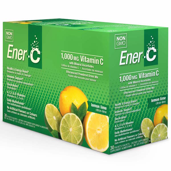 Ener-C Lemon Lime Vitamin C Drink Mix 1000 mg - Click Image to Close