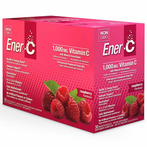 Ener-C Raspberry Vitamin C Drink Mix 1000 mg - Click Image to Close