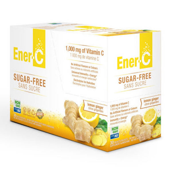 Ener-C Sugar Free Lemon Ginger Vitamin C Drink Mix 1000 mg - Click Image to Close