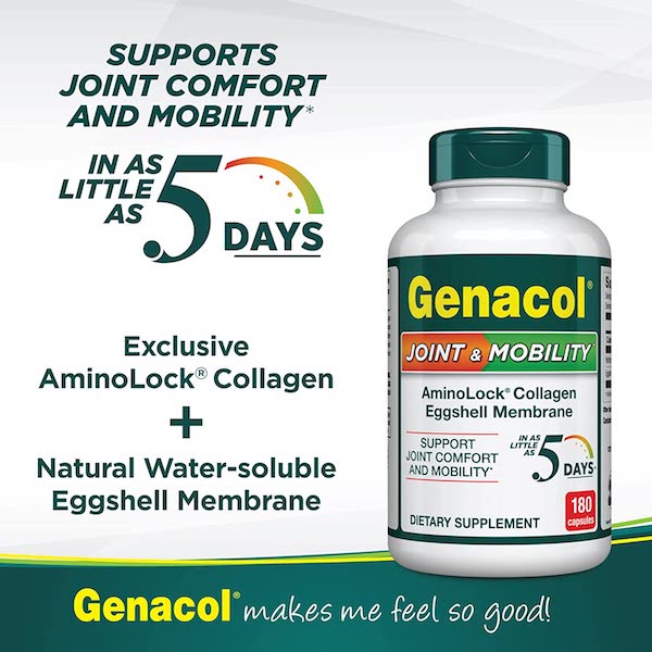 Genacol Joint & Mobility AminoLock Collagen and Eggshell Membrane 180 Caps - Click Image to Close