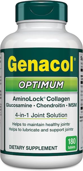 Genacol Optimum AminoLock Collagen Plus Glucosamine Chondroitin and MSM 180 Tabs - Click Image to Close