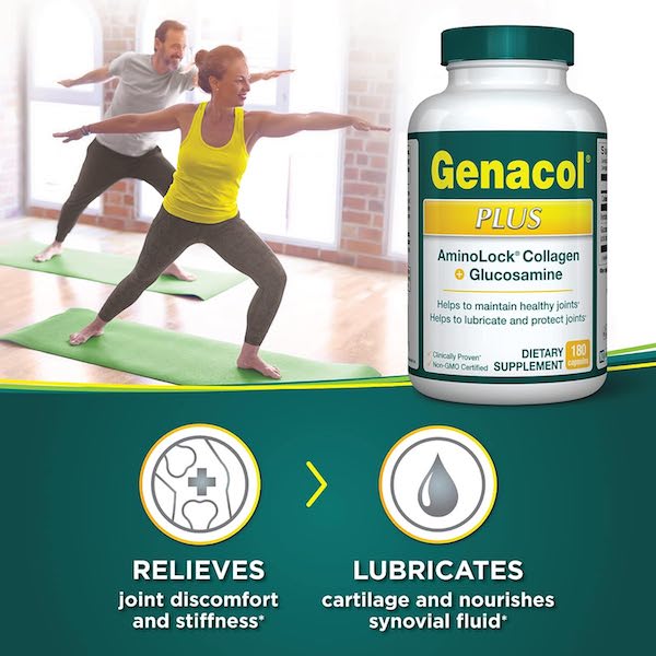 Genacol Plus AminoLock Collagen with Glucosamine 180 Caps - Click Image to Close