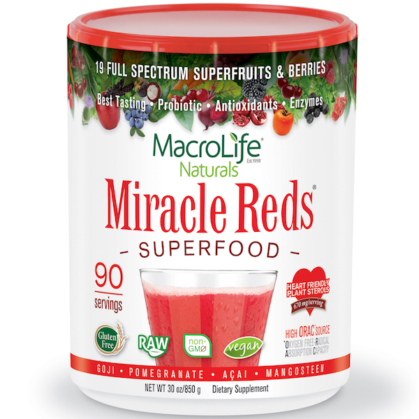 MacroLife Naturals Miracle Reds Superfood 90 Servings 30 oz - Click Image to Close