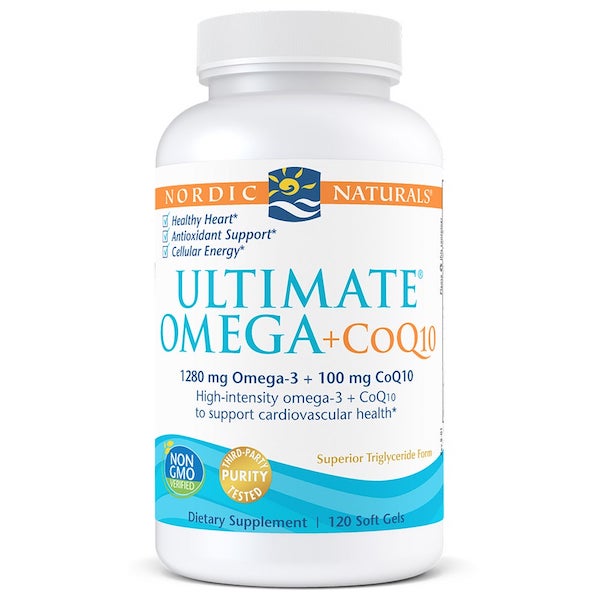 Nordic Naturals Ultimate Omega + CoQ10 120 softgels - Click Image to Close