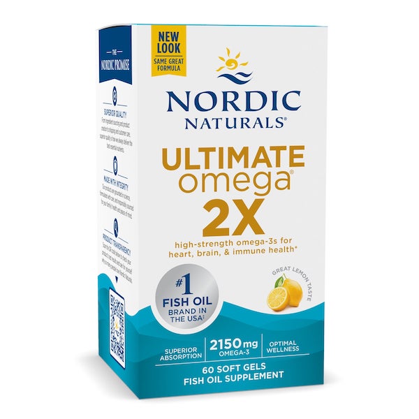 Nordic Naturals Ultimate Omega 2X Lemon 60 softgels - Click Image to Close
