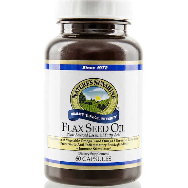 Nature's Sunshine Flax Seed Oil with Lignans Softgels - Click Image to Close