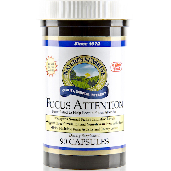 Nature's Sunshine Focus Attention Capsules - Click Image to Close