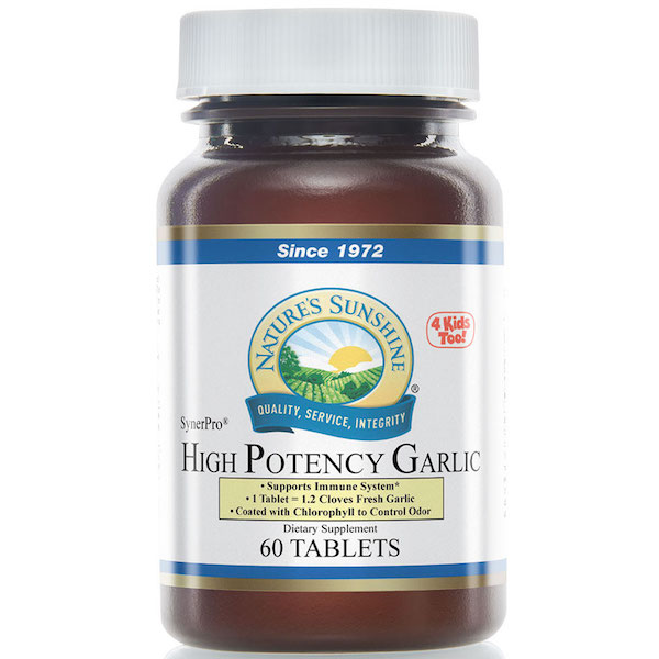 Nature's Sunshine Garlic, High Potency - Click Image to Close