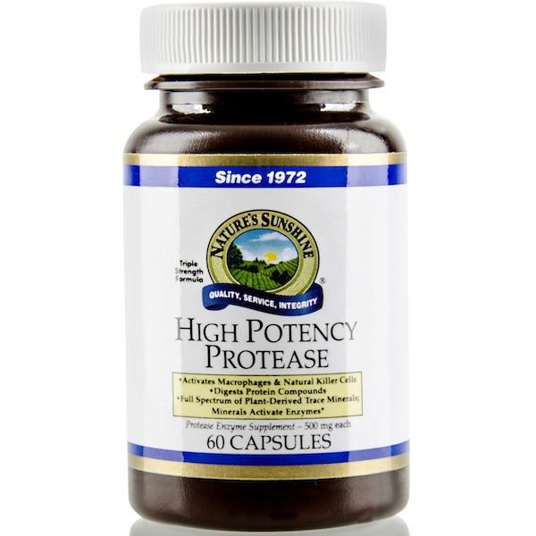 Nature's Sunshine Protease, High Potency - Click Image to Close