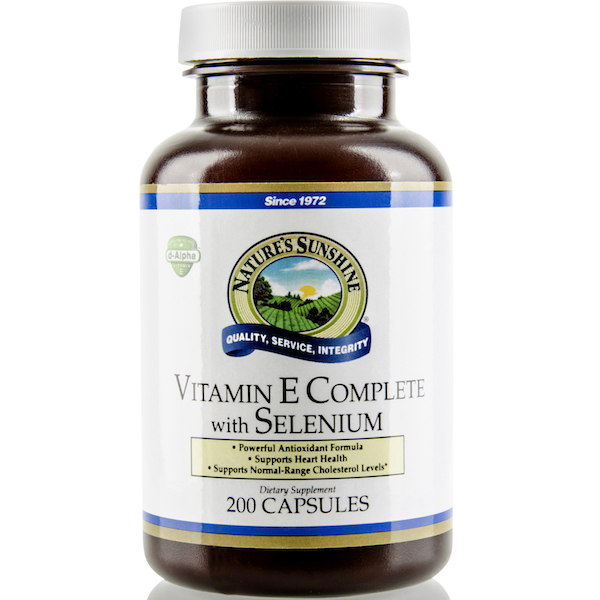 Nature's Sunshine Vitamin E Complete with Selenium Value Size - Click Image to Close