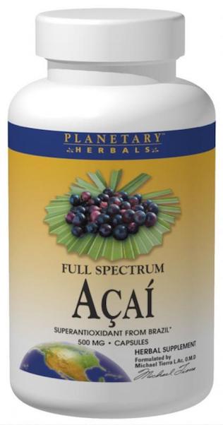 Planetary Herbals Acai Full Spectrum 500 mg - Click Image to Close