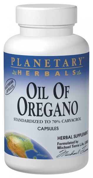 Planetary Herbals Oil of Oregano Vegetarian Capsules - Click Image to Close