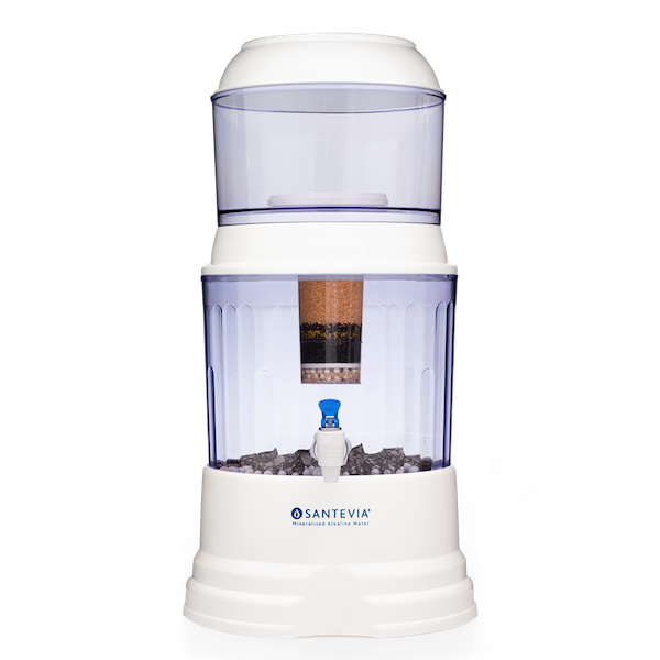 Santevia Countertop Gravity Water System with Fluoride Removal Filter - Click Image to Close