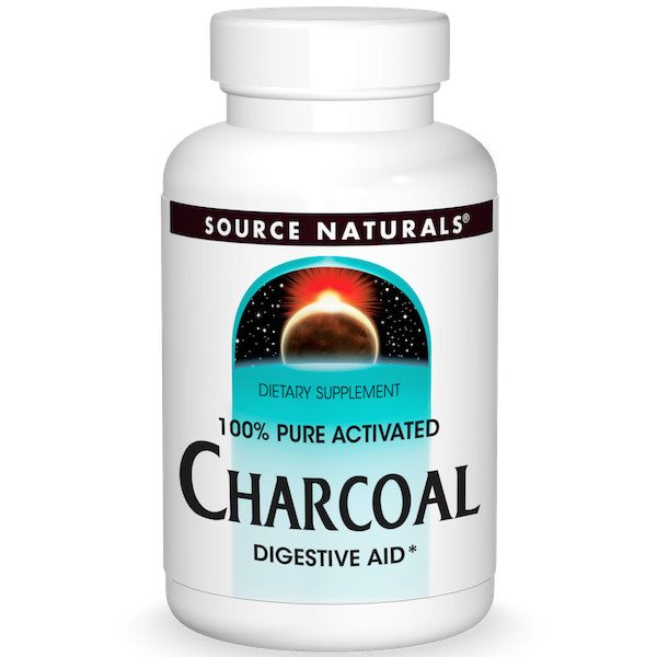Source Naturals Charcoal 100% Pure Activated 200 caps - Click Image to Close