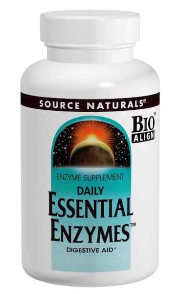 Source Naturals Daily Essential Enzymes Vegetarian 120 caps - Click Image to Close