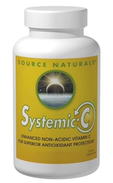 Source Naturals Systemic C 500 mg Non-Acidic Vitamin C 120 caps - Click Image to Close