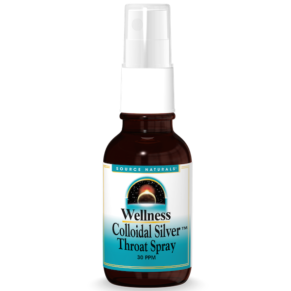 Source Naturals Wellness Colloidal Silver Throat Spray 30 ppm - Click Image to Close