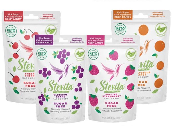 Stevita Naturals Hard Candy Sugar-Free Variety 4-Pack - Click Image to Close