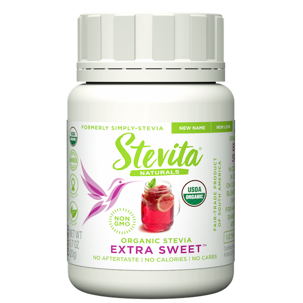 Stevita Naturals Organic Stevia Extra Sweet (formerly Simply Stevia) - Click Image to Close