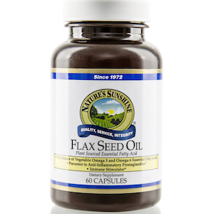 Nature's Sunshine Flax Seed Oil with Lignans Softgels