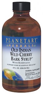 Planetary Herbals Old Indian Wild Cherry Bark Syrup 8 oz