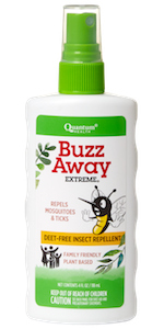Quantum Buzz Away Extreme Spray 4 oz Natural Insect Repellent