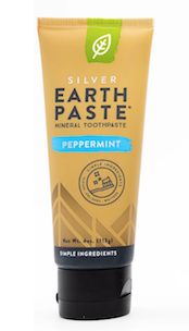 Redmond Earthpaste Mineral Toothpaste with Nano Silver Simple Ingredients Peppermint