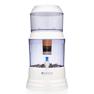 Santevia Countertop Gravity Water System with Fluoride Removal Filter