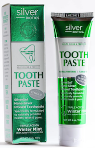 Silver Biotics Natural Whitening Coral Toothpaste Winter Mint Fluoride-Free