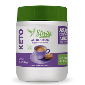 Stevita Naturals Stevia & Allulose 16 Super Sweet Blend 16 oz Stevita Naturals Stevia & Allulose 16 Super Sweet Blend 16 oz