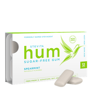 Stevita Hum Sugar-Free Gum Spearmint 1 Single Pack (formerly SteviaDent)