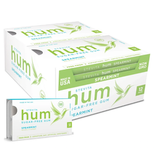 Stevita Naturals Hum Gum Sugar-Free Spearmint 12 Pack