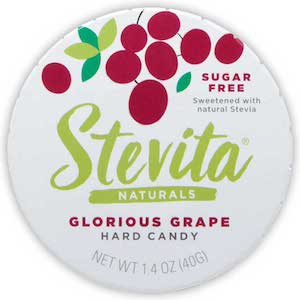Stevita Sweetened Hard Candy Sugar-Free Grape