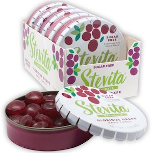 Stevita Sweetened Hard Candy Sugar-Free Grape 6-Pack
