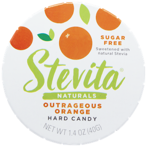 Stevita Sweetened Hard Candy Sugar-Free Outrageous Orange